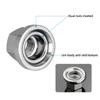 Hub Nut for Fixed Gear Bike Front Rear Hub Fixing Metric9/10 3/8 Inch With Anti-skid Texture for Drum Axle Firm Mount