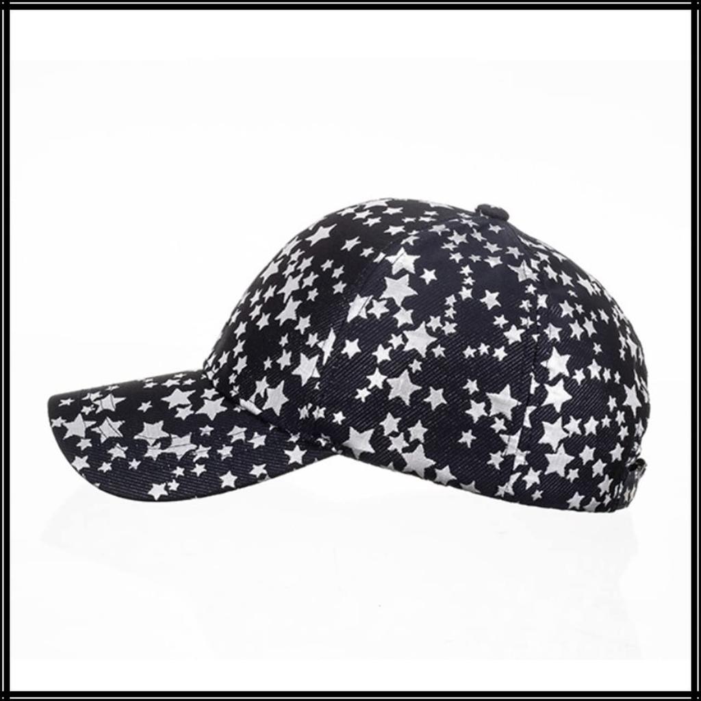 White Fang CA694 Star Pattern Cap for and Men and Women (Silver) Sports, Running, Outdoors,