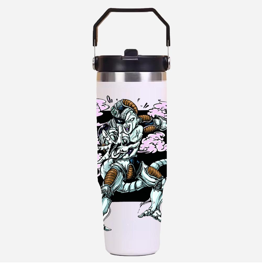 30oz Large Capacity Portable Car Cup Stainless Steel Thermos Cup with Straw Handle Travel Sports Water Bottle Vacuum Flask gift