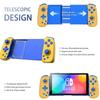 D6 Wireless Stretching Extendable Gaming Controller Joystick Pad Compatible For IPhone Android Phones Switch Gamepad(Yellow)