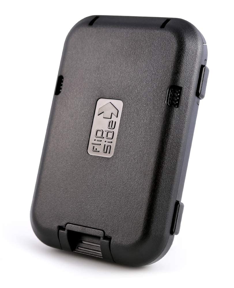 Кошелек с откидной стороной, блокирующий RFID-метки, для мужчин со съемным зажимом для денег, безопасный и скрытый - тонкий, прочный, черный, один размер