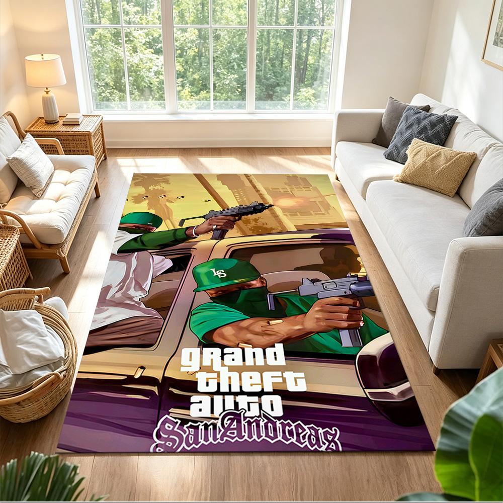 Gta Floor Mat Perfect for Kitchen Bedrooms Entryway Foyer Antislip Carpet Anime Office Decor Luxury Gift for Birthday, Christmas, Wedding