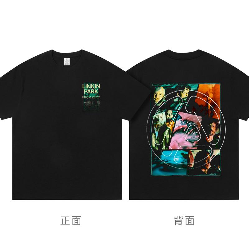 Linkin Park From Zero New Album Tour Peripheral Rock T-shirt Short Sleeve Clothing Fashion T-shirts for Men and Women