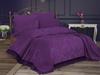 Kure Bedspread Set 2pcs, Coverlet 180x250, Pillowcase 50x70, Single Size, Cotton Sateen, Plum