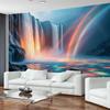 Rainbow Waterfall Tapestry Wall Hanging Cloth Beautiful Natural Landscape Bedroom Living Room Wall Decoration Background Poster