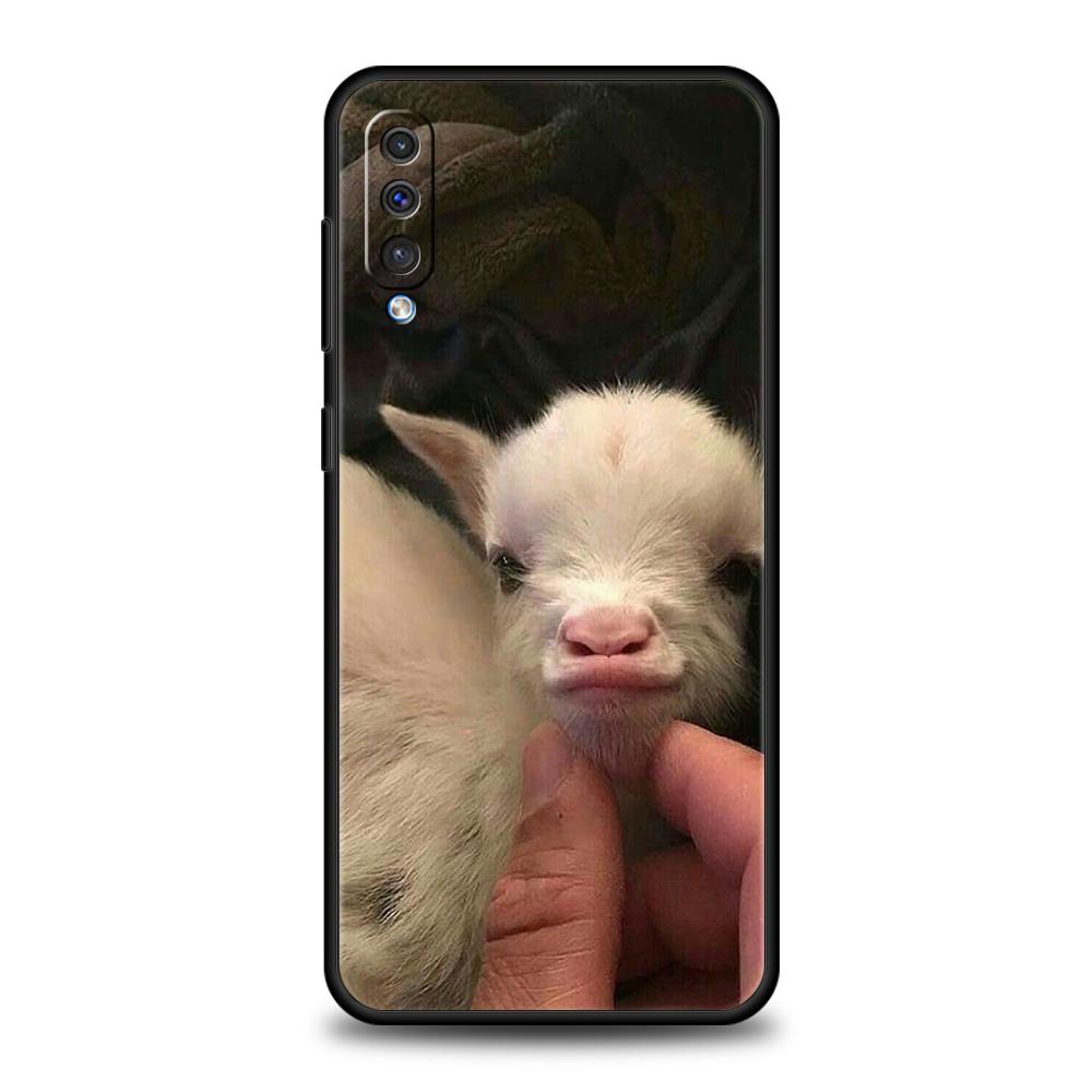 Мультяшный Милый Козлик Чехол Для Samsung A56 A36 A26 A24 A16 A14 A12 A32 A50 A70 A20S A22 A30 A40 A34 A54 A42 A52 A04s A06 5G Обложка