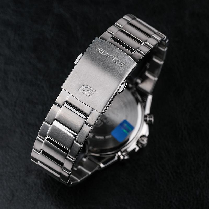 Casio EDIFICE Artificial Sapphire Mirror Solar Men's Waterproof Watch Solar Quartz Movement Stainless Steel Strap Japanese and EFS-S560YDB-1APRD