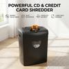 Paper Shredder for Home Office, 10-Sheet Cross Cut, P-4 High Security, 5.5 Gallon Bin, Anti-Jam, Quiet, Shreds Credit Cards/Staples/Clips