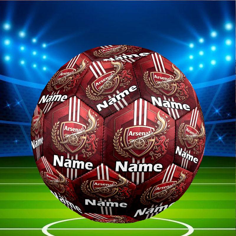 Custom Name Personalized Arsenal F.C Print Size 5 Soccer Ball Training & Match Football, for Team, Kicking, Gift for Football Enthusiasts