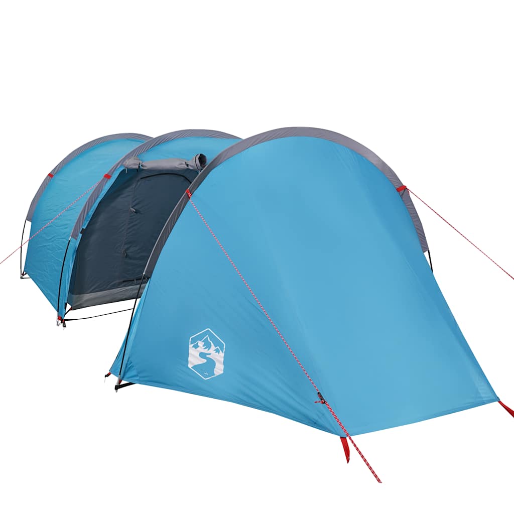 Tunnel Tent for 4 Persons Blue Waterproof