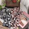 Thickened Y2K Checkered Scarf Knitted Winter Cashmere Shawl Elegant Plaid Heart Scarf Women/Men