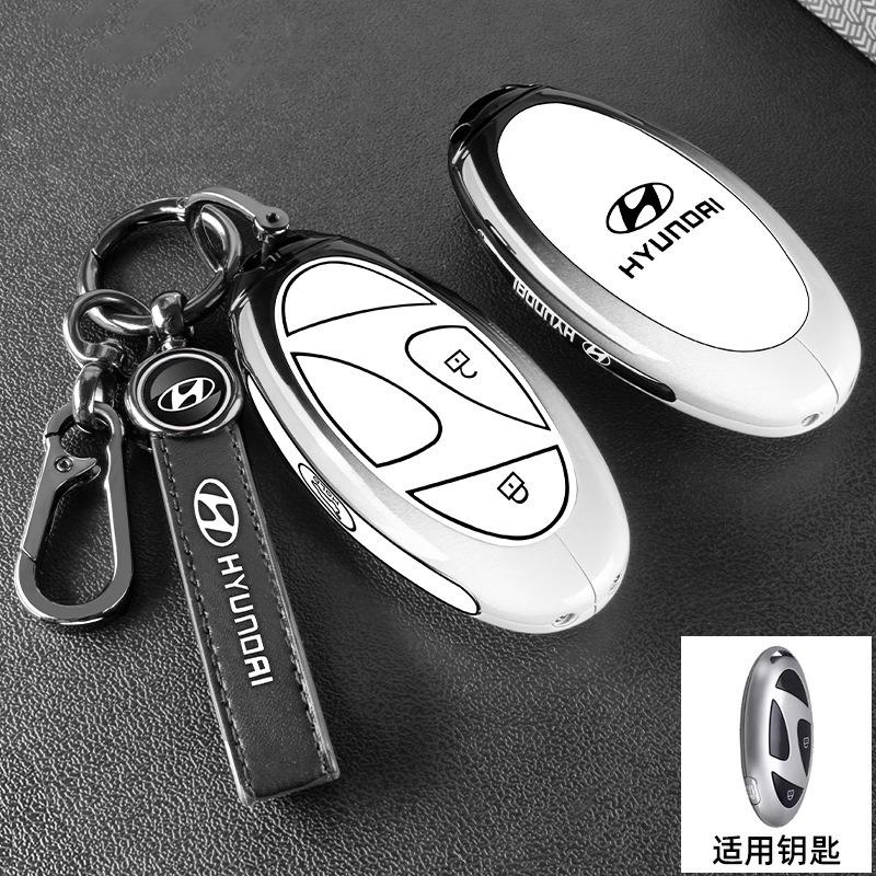Smart Remote Key Shell Fob TPU Car Key Case for Hyundai 5/6/7 Buttons Grandeur GN7 KONA Ev 2023 lonic 6 Auto Cover Accessories AH4