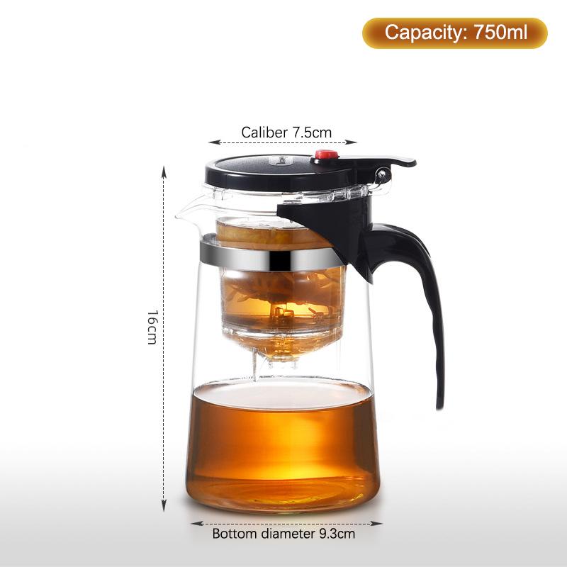 Thick Durable Heat Resistant Glass Teapot Tea Infuser Filter Teawear Scented Tea Container Tea Strainer Teapot Homeware