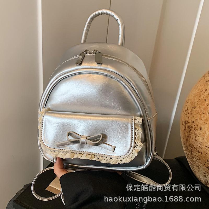 Рюкзак Женский Модный Нишевый Дизайн Чувство Повседневный Корейская Версия Школьная Сумка Уличный Тренд Текстура Легкий Дорожный Маленький Рюкзак