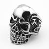 Personalized Fashion Punk Jewelry Boutique Titanium Steel Skull Men's Titanium Steel Ring