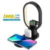 4 In 1 Wireless Charging Station for iPhone13 12 Pro Max iWatch 7 6 5 Airpods Pro 15W Wireless Charger Stand Dock With Bedside Lamp