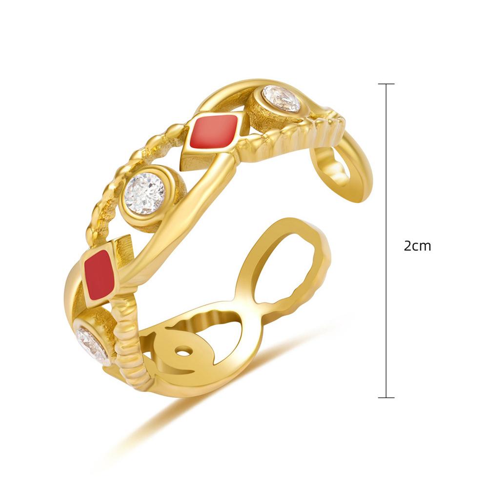 Винтажные кольца с зелеными кристаллами для женщин, позолоченные, из нержавеющей стали, роскошные геометрические кольца Anillos, женские ювелирные изделия, подарки Bague