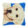 Latch Hook Cushion Pillowcase Craft Unique Pillowcases With Dog Embroidery Kits Sewing Making Kits