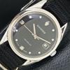 VINTAGE SANDOZ INCABLOC AUTOMATIC SWISS MENS BLACK COLOR DIAL WATCH A436443-2 R129-a436443