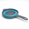 Collapsible Design Silicone Colander With Handle Kitchen Colander  For Draining Fruit