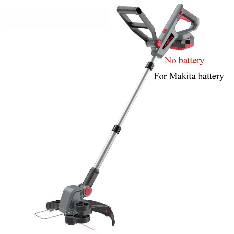 2 в 1 Регулируемая ручка Бесщеточный двигатель Беспроводной электрический триммер для травы Газонокосилка Садовая Высокая мощность для Makita/Dewakt Battery
