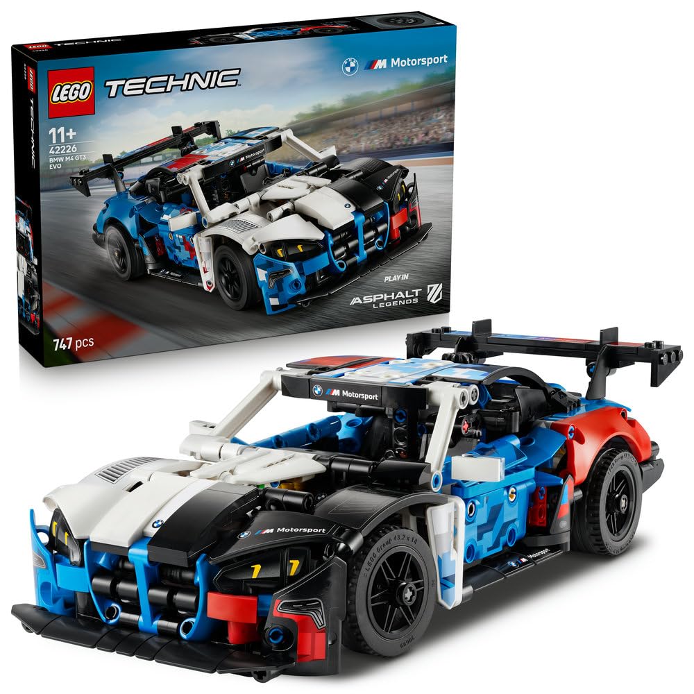 Игрушка LEGO Technic Гоночный автомобиль BMW M4 GT3 EVO - Подарок на день рождения, Строительные блоки, для мальчиков и девочек, Возраст 11, 12, 13 лет, Ученики начальной школы, Транспортное средство