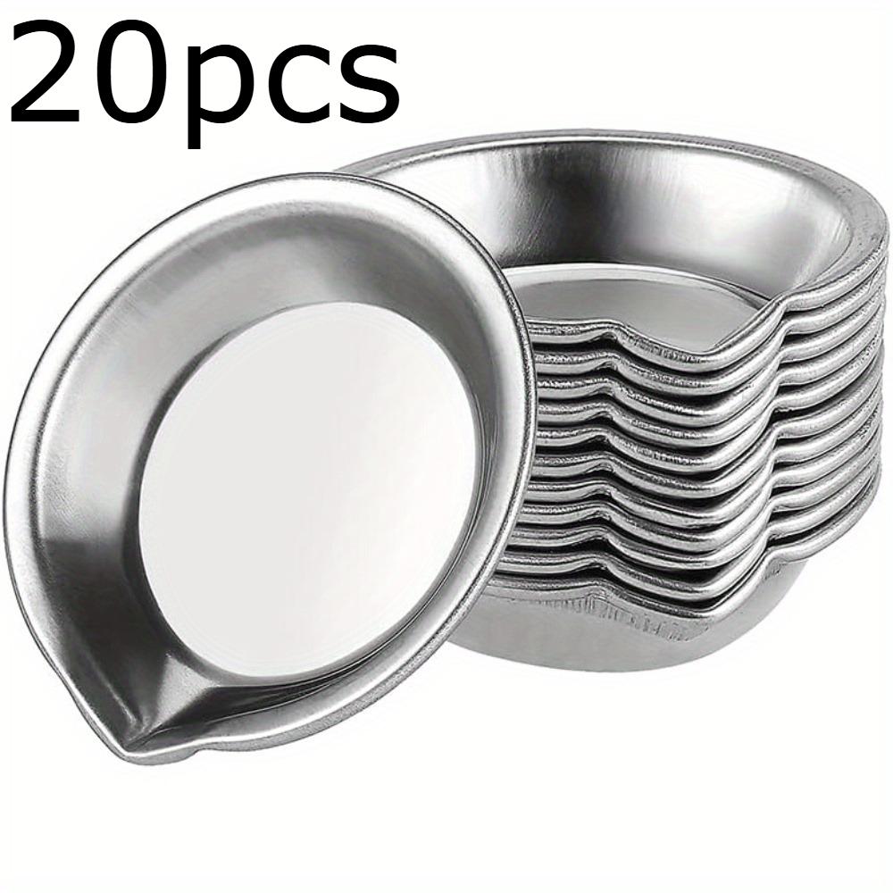 5/10/20 шт. Прочный набор палитр из нержавеющей стали, круглые смешивающие поддоны для художников - Металлические художественные принадлежности для дома и школы