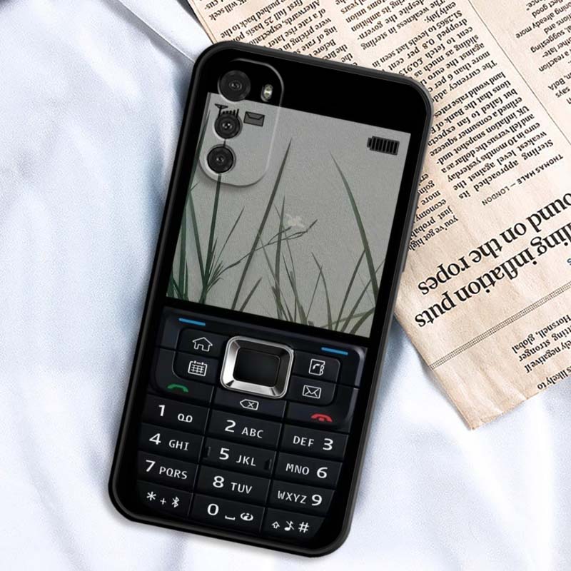 Роскошный винтажный узор телефона Для Motorola G85 Edge 50 G24 G35 G14 G04 40 G72 G34 G G54 G13 G32 5G Черный чехол для телефона