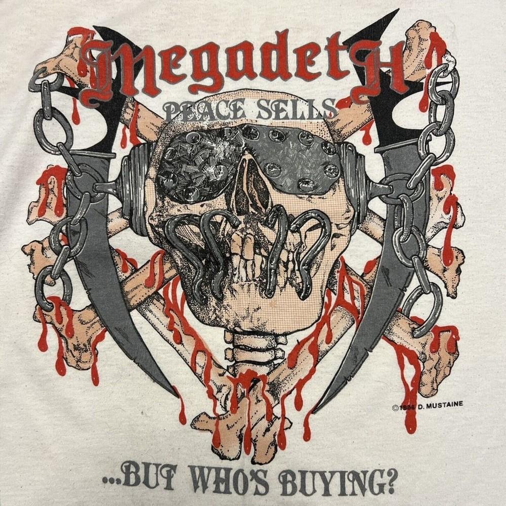 БЕСПЛАТНАЯ ДОСТАВКА Новая футболка Megadeth 1986 Хлопок Мужская S-5XL Футболка Унисекс 4D135