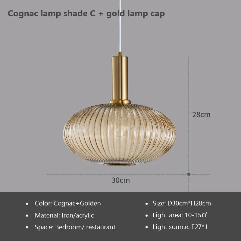 Винтажный витражный подвесной светильник, скандинавская креативная люстра, обеденный стол со светодиодами для гостиной, прикроватная лампа, украшение дома