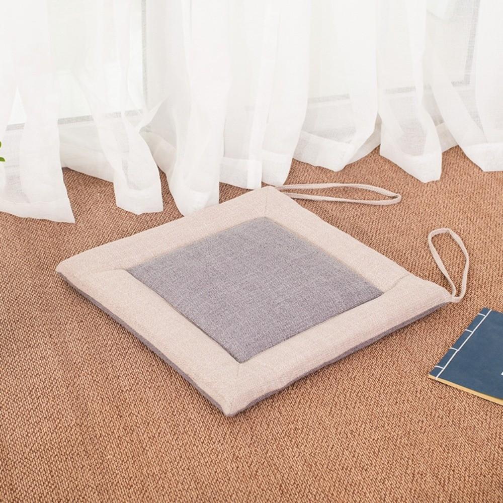 New Removable Linen Chair Cushion Washable Soft Chair Cushion Breathable Thickened Seat Cushion