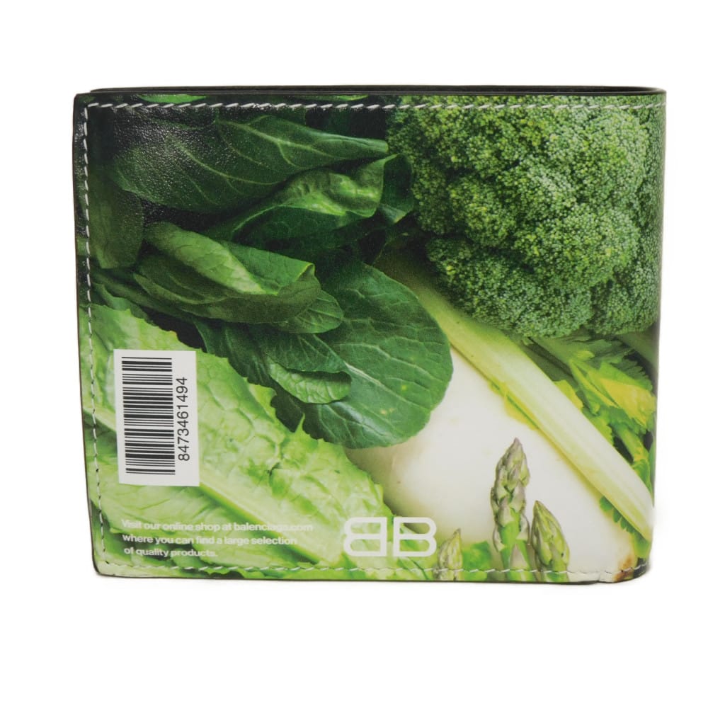 Used 11221 Antwerp Square Coin Wallet 792834 2AA7Y 3316 7941 Veggie Bifold BB Logo Green Men's from Japan AUTHENTIC