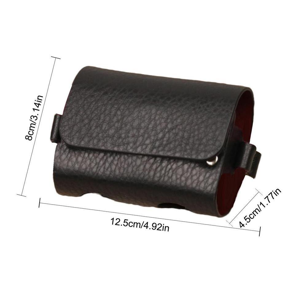 New 4 Golf Tees Outdoor 2 Balls PU Leather Golf Ball Bag Waist Storage Bag