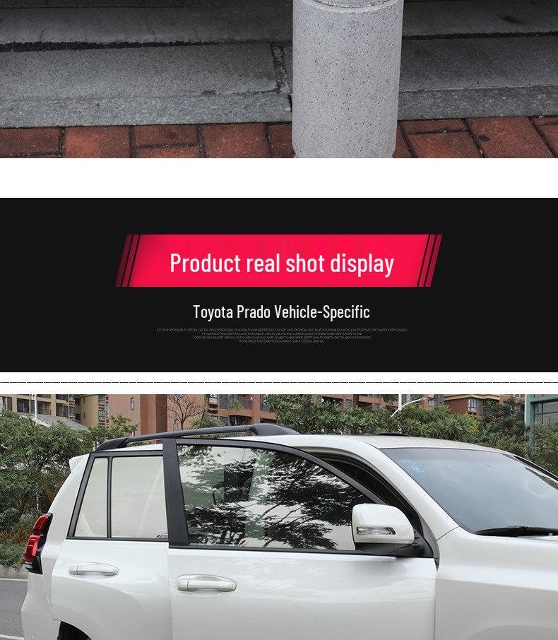 Toyota Prado 2010-2023 Накладка на дверь и защитная полоса по краю.