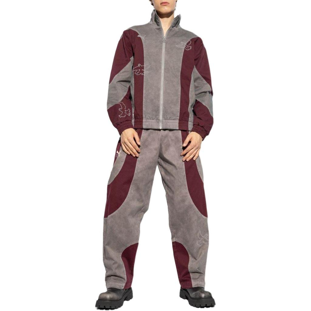 Puma X KidSuper Track Jacket Aubergine Unisex Outerwear Purple 624075-49