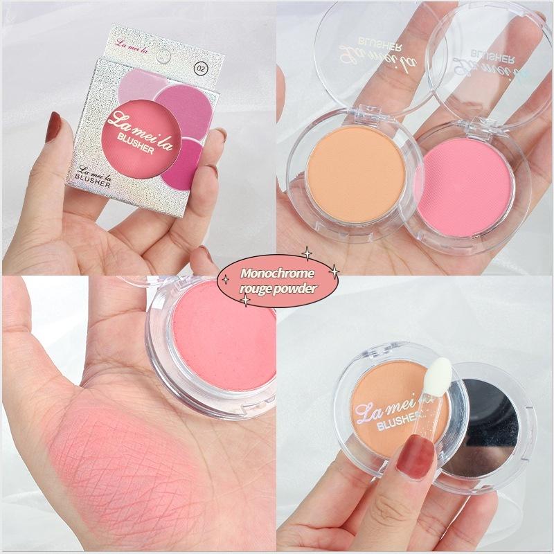 Monochrome Blush Face Brightening Long-lasting Waterproof Developing Nude Makeup Natural Highlights One Disc Beginner Blush Contouring Student Makeup