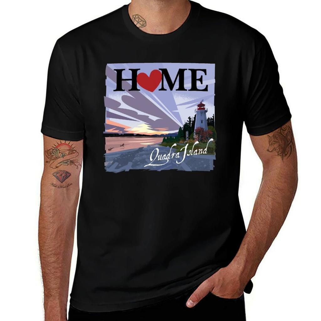 I love Quadra Island TShirt Work Wear Short Sleeve TShirt