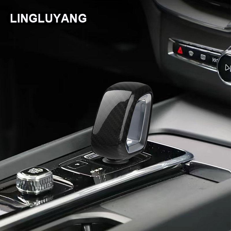 Для volvo xc60 xc90 s90 v90CC s60 v60CC XC40 C40 центральный механизм управления, декоративная крышка, автомобиль из настоящего углеродного волокна