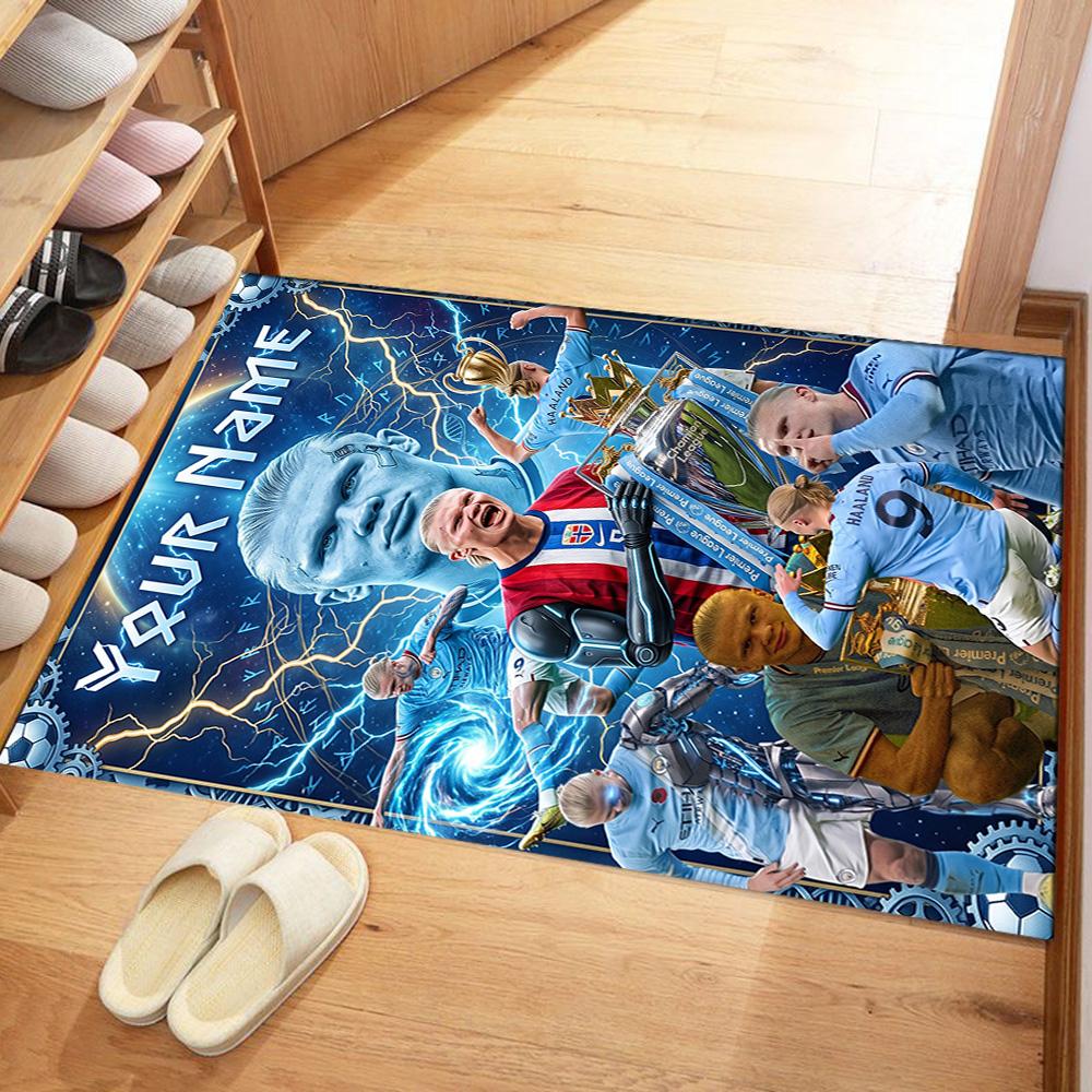 Haaland Personalized Name Floor Mat Suitable For Outdoor Decorate Room Study Room Dining Room Antislip Carpet Decorate Offices Best For Christmas