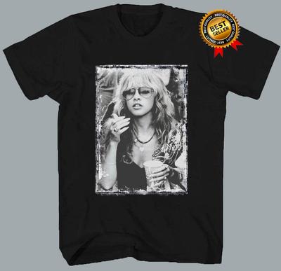 Винтажная футболка Stevie Nicks с коротким рукавом, черная, размеры S-3XL. Подарок для фанатов HA1306. Унисекс футболка