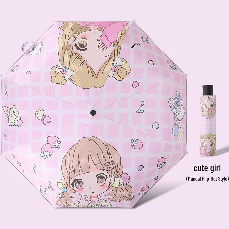 Children's Cartoon Fully Automatic Safety Umbrella: Rain or Shine, Reflective, Foldable, Anti-Rebound Design