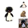 Amuse Hairy Animal Penguin Plush Figurine With Pp Cotton Filling For Kids Playroom