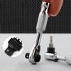 1Pcs with Anti-slip Ergonomic Handle Ratchet Wrench 14 Drive Hand Tool  For Tightening Tasks