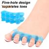 1 Pair Gel Toe Spacers for Women Men Gel Foot Pain Relief Bunion Corrector Toe Separators for Overlapping Toes