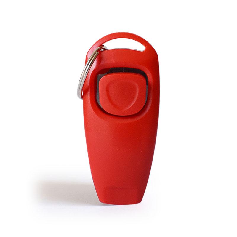 Свисток и кликер для дрессировки питомцев: Многофункциональный дрессировщик собак с брелоком.