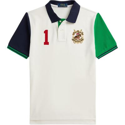 Polo Поло Color Block Сетчатое хлопковое поло Детские топы 323A95790-001