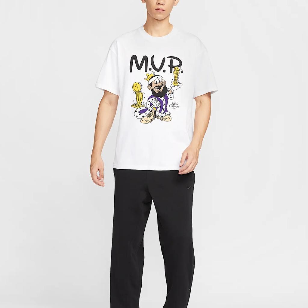 Nike FW25 Леброн Пузырь Мальчик Свитшот с круглым вырезом Свободного кроя Пуловер Футболка с коротким рукавом Мужские топы IH8547-100