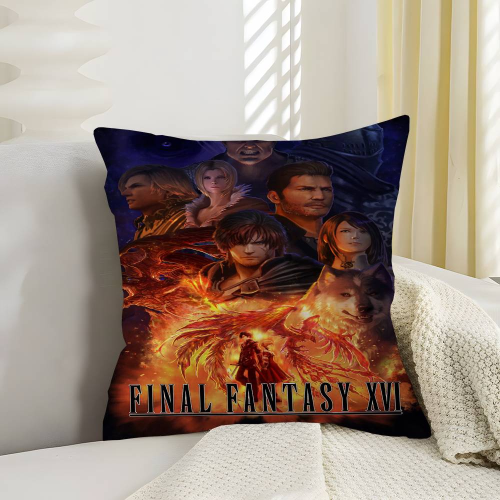 Аниме Фигурка Эскиз Видеоигры FINAL FANTASY Наволочка Дюймы Декор в деревенском стиле Домашние Подушки для дивана