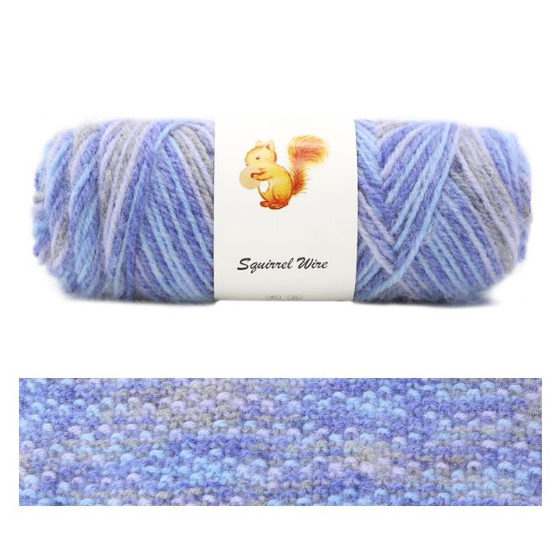 75 г/рулон пряжи Squirrel Cashmere Пряжа для шапок, шерстяная пряжа для вязания, разноцветные нитки для ручного вязания, перчатки, пряжа для вязания крючком, шарф, смешанная зима