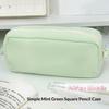 Minimalist Soft Solid Color Pencil Case Large Capacity Stationery Storage Portable Stationery Organizer Office Back To School